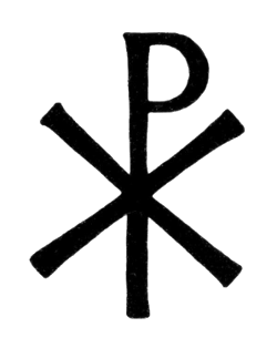 The Chi-Rho symbol.