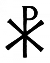 The Chi-Rho symbol.